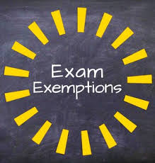  Spring Final Exam Exemptions